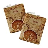 Couple passport holder Set of 2 - Personalized with your Names