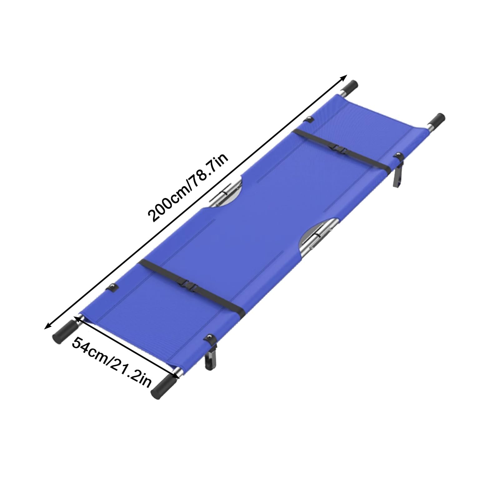 Civière Médicale Pliante, Brancard Portative en Acier Inoxydable, Bleue d'urgence Brancard, Panneau de Transfert du Patient Polyvalente, pour Le Sauvetage en Cas D'accident