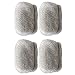 YONNA Tight Afro Kinky Bulk For DreadLocks,Twist Braids 6-8" in Grey-Yaki, 4pcs/lot 4oz