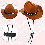 WLLHYF Pet Cowboy Costume Dog Halloween Costumes Pet Mini Cowboy Hat Bandana Scarf West Accessories for Small Medium Large Dogs Cat Daily Wearing Holiday Halloween Festival Party Decoration - Image 4
