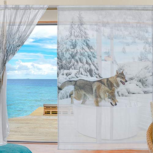 Rideaux transparents pour bloquer les regards indiscrets du salon 213cm