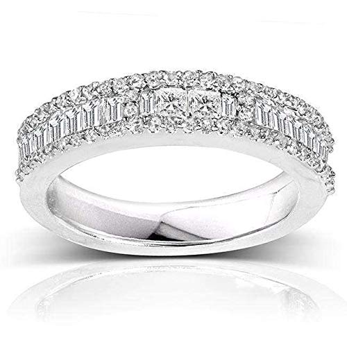 Kobelli Diamond Wedding Band 3/5 carat (ctw) in 14K White Gold