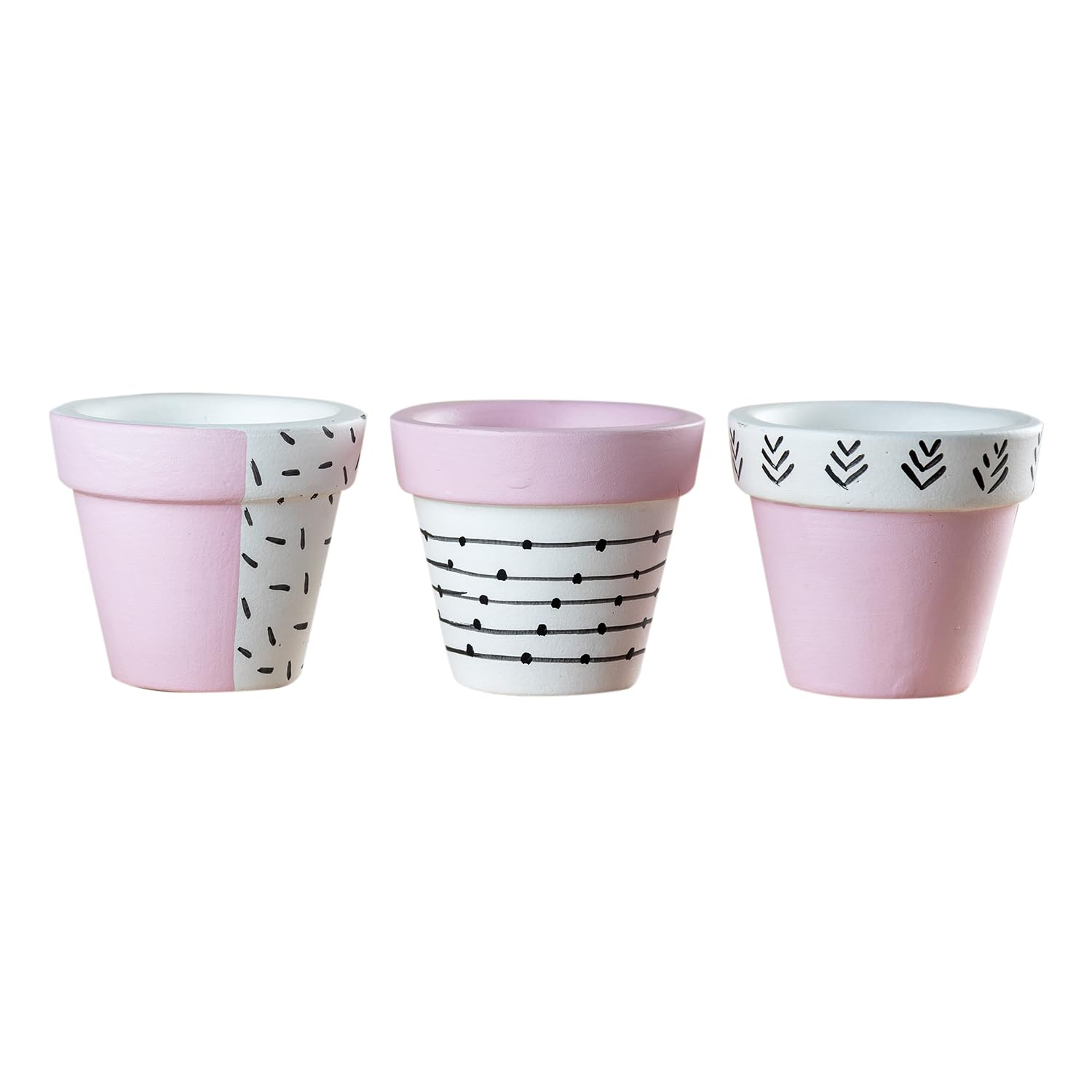 See full amazon price history chart for Artmansha Set of 3 Terracotta Pots (Small) | Handpainted | Decorative Pots (Pink) | Succulent Pot -3.3 inch x 3.1 inch| with Drainage Hole | Plant Not Included| indoor plant pots for home decor Artmansha Set of 3 Terracotta Pots (Small) | Handpainted | Decorative Pots (Pink) | Succulent Pot -3.3 inch x 3.1 inch| with Drainage Hole | Plant Not Included| indoor plant pots for home decor (B0CM9KH5C1) Amazon Price History, Amazon Price Tracker