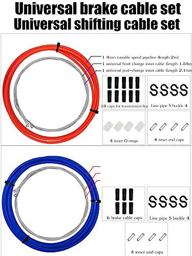 Ybeki Bike Brake Cable Housing Set - Bicycle Brake Cable For Mountain Bike Road Bike Mtb (Black) #TOP1