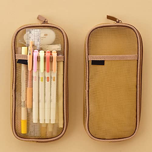 ASTUCCIO ROSA monocromo TRASPARENTE silicone IRIDESCENTE pencil case PIGNA COLOURS
