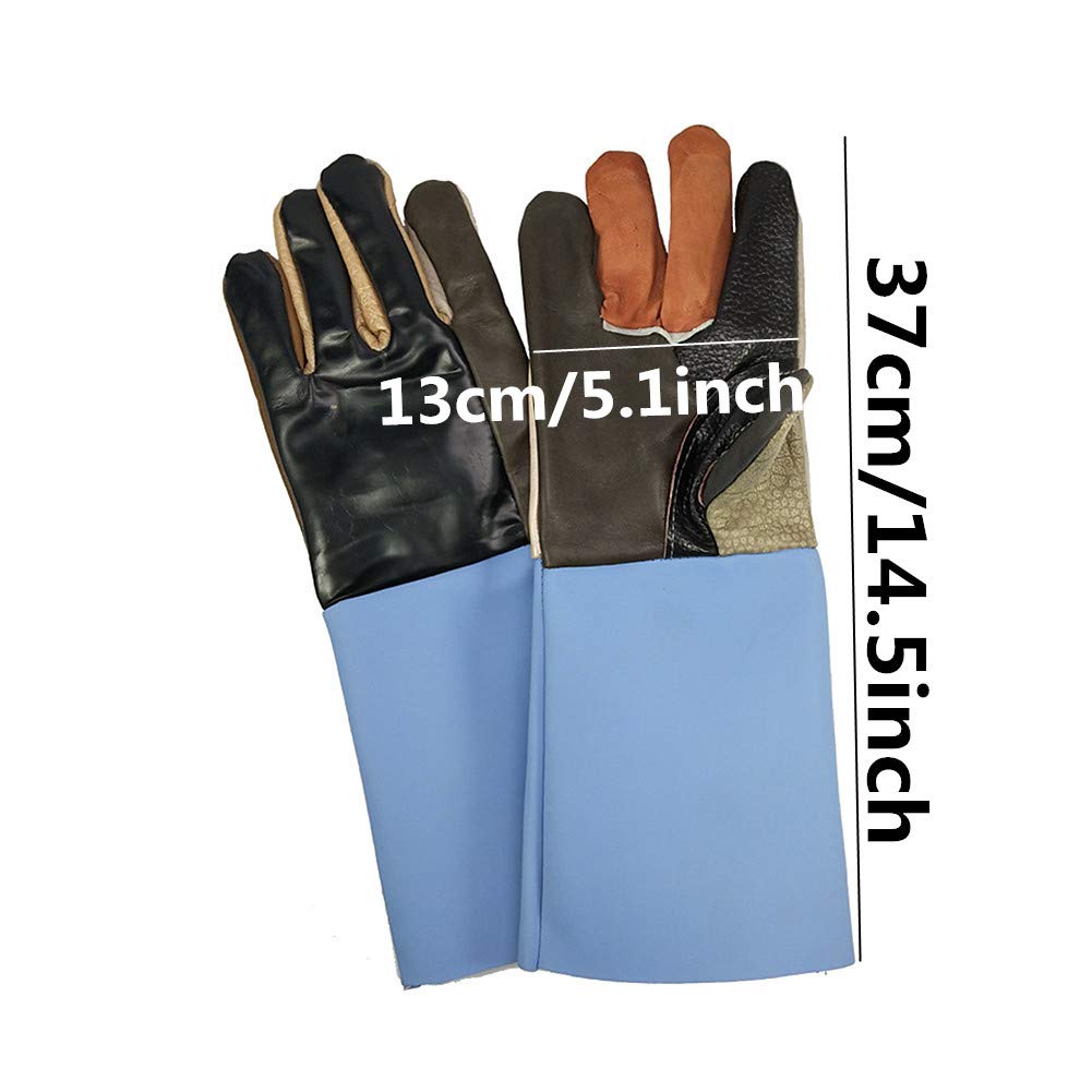 Für Schweißer/Feuerstelle/BBQ/Schweißerhandschuhe, HEELPPO Herren-Arbeitshandschuhe, Leder, Gartenhandschuhe, Herren-Schweißhandschuhe, Sicherheitsprodukte, Ledermaterial, hohe Verschleißfestigkeit, m