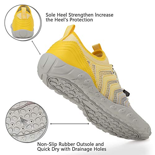 Image of WateLves Water Shoes Mens Womens Barefoot Beach Swim Shoes Quick-Dry Aqua Socks Pool Shoes for Surf Yoga Water Aerobics