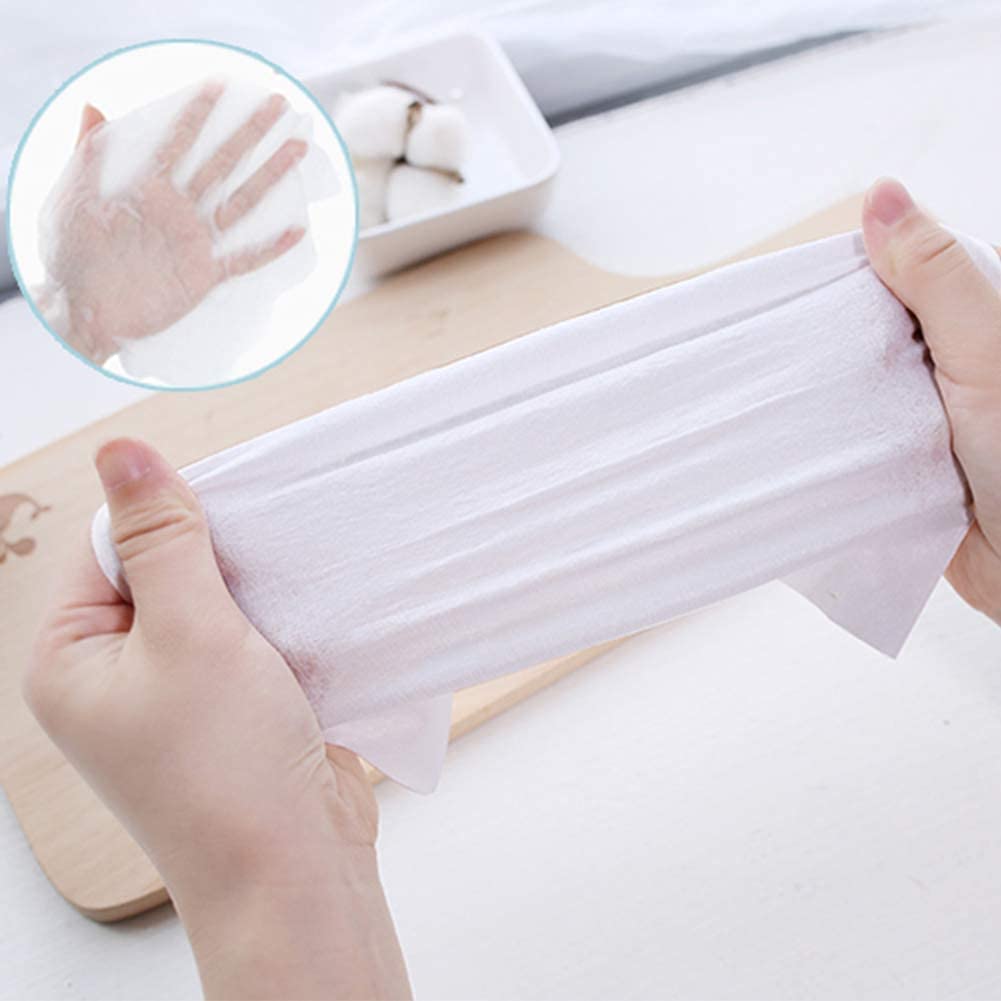 Lariox Disposable Compressed Coin Tissue Facial Towel Hand Tablet Towels Tissue for Travel/Camping (200pcs) 2