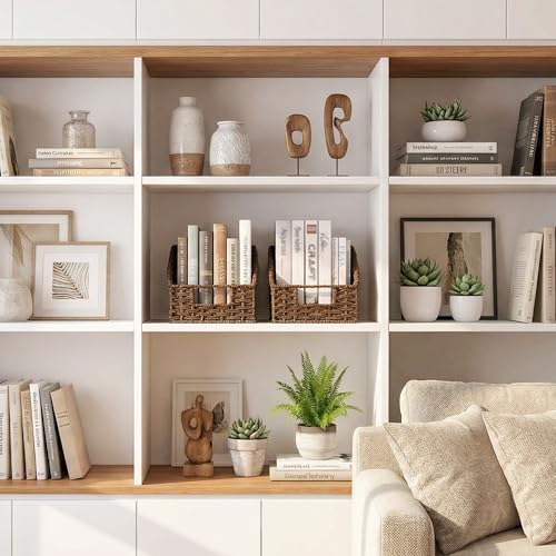 StorageWorks Wicker Baskets for Organizing, Pantry Organizers and Storage, Round Paper Rope Storage Basket for Pantry Shelves, Brown, 2 Pack by StorageWorks - Image 6