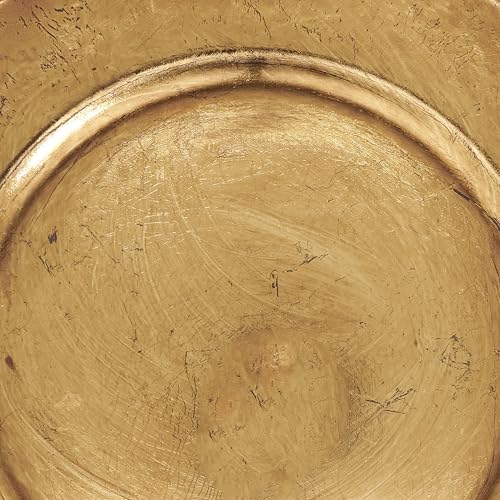 SARO LIFESTYLE Classic Antique Charger Plate (Set of 4) miniatura 4
