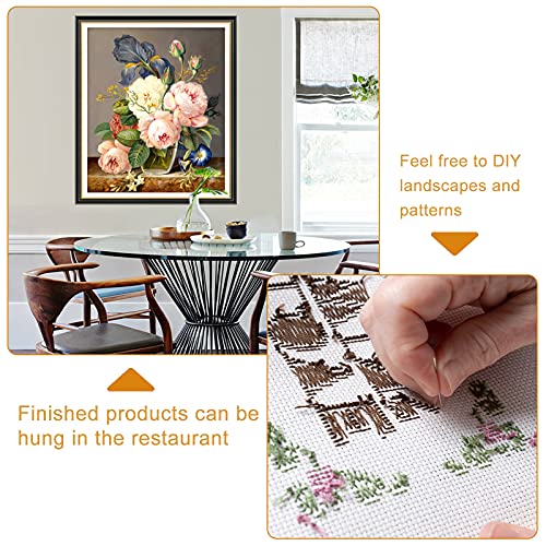 LUTER 150x150cm Handwerken Stof Linnen Handwerken Stof Monnik Doek voor Punch Naald Tapijt Punch Naalden Pinch Naald - Afbeelding 6