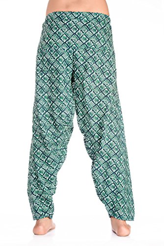 In-Sattva Women's Diamonds with Lines Print Harem and Lounge Pants2
