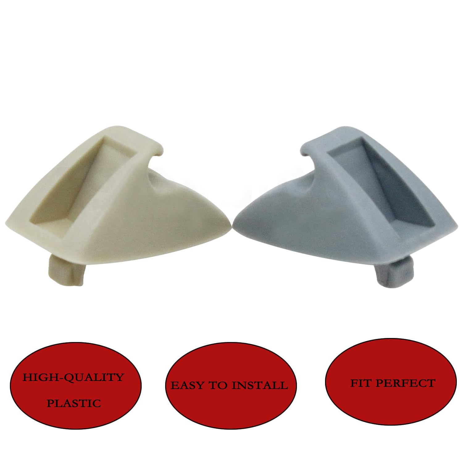 Unifizz 2 szt. klips do osłony przeciwsłonecznej 191857559 pasuje do VW Golf MK2 Passat Polo Jetta szary