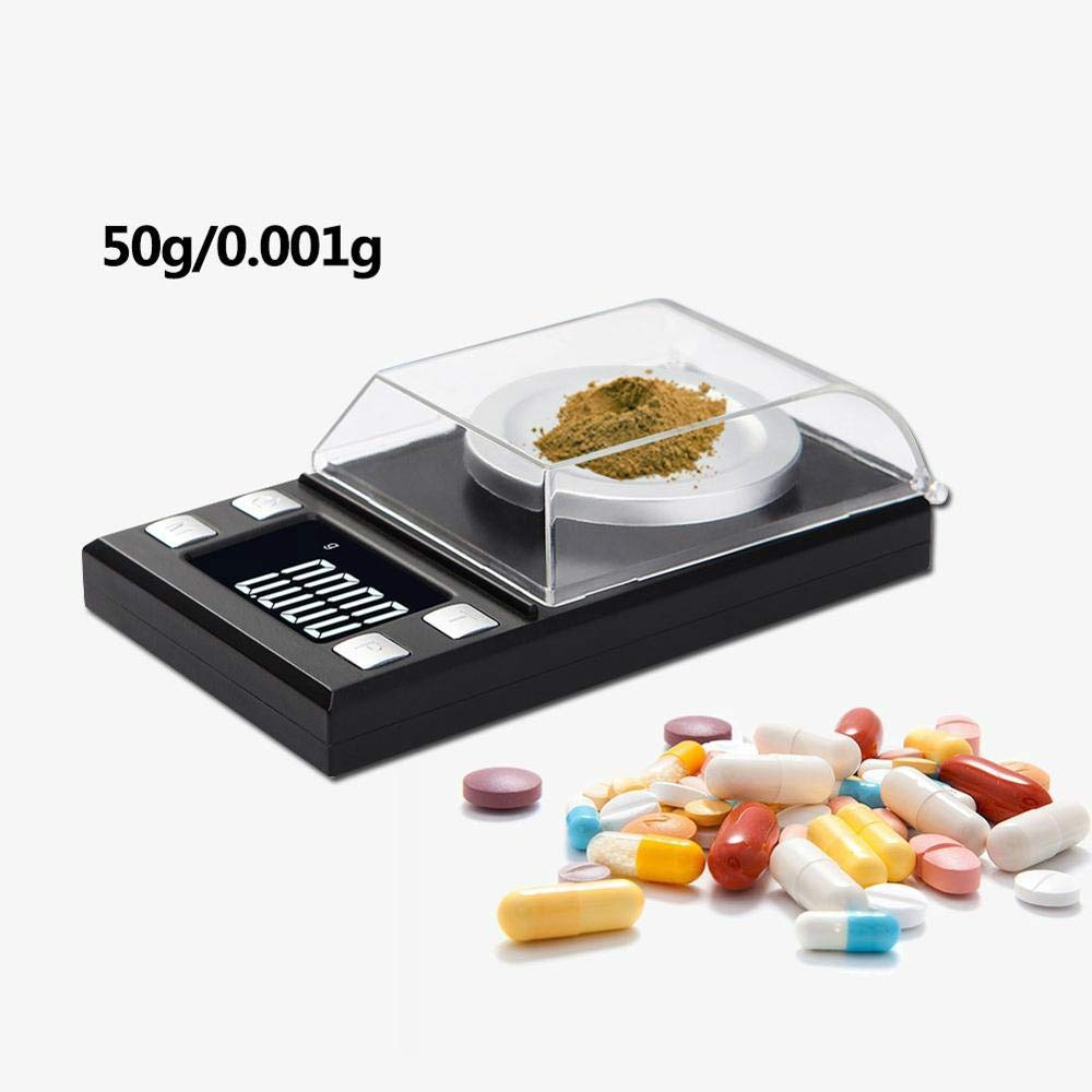 AHDJDHY LCD Digital 0.001g Jewelry Called -precision Portable Medicine Laboratory Weight Milligram Electronic Scale,20g