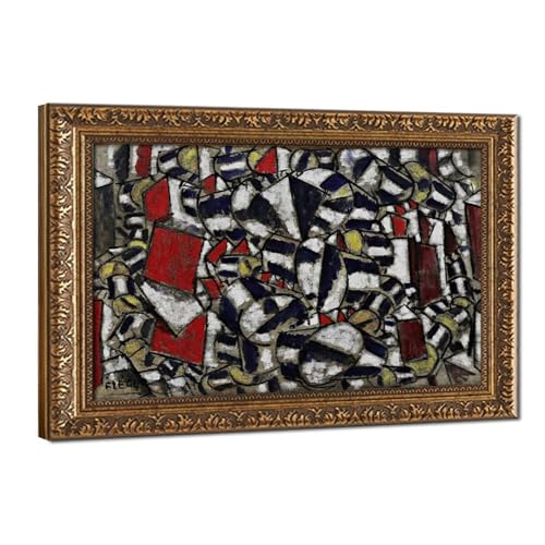 Impression sur toile Fernand Leger cadre suspendu 51x76 cm pour bureau