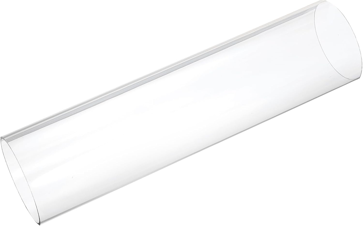 MECCANIXITY Plastic Pipe Rigid Polycarbonate Round Tube Clear 4 1/16"(104mm) ID 4 5/16"(110mm) OD 17"(425mm) High Impact for Lighting, Models, Water Plumbing 4 1/16"IDx4 5/16"ODx17"