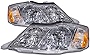 HEADLIGHTSDEPOT Halogen Headlights Compatible With Toyota Avalon 2000-2004 Includes Left Driver and Right Passenger Side Headlamps