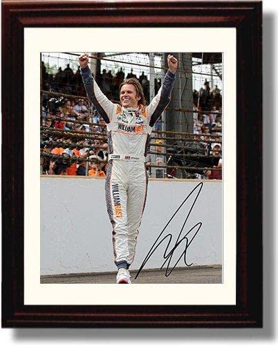 Dan Wheldon Autograph Promo Print - Framed Print
