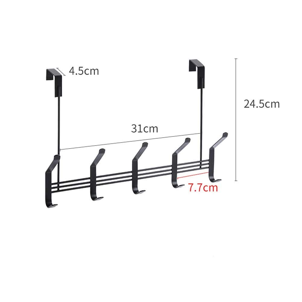 ISCBAFYX Perchero Ganchos De Puerta De Hierro para Ropa Colgador De Puerta Colgador De Bolsas para Sombreros Estantes De Pared Gancho para Toallas Estante De Tela Corbata Bufanda Llave Estante De