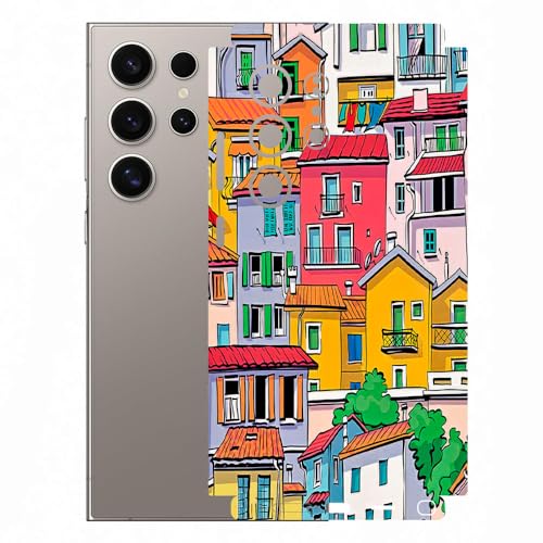 Image of AtOdds Mobile Skin Sticker Wrap | Compatible for Samsung S24 Ultra (5g) | Scratchproof Matte Finish | Full Coverage for All Sides & Camera Protection (Design - Concrete Jungle)