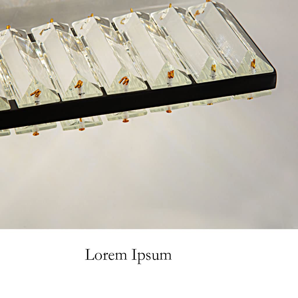 Luces de tocador Led de Cristal K9 para baño, lámpara de Pared Moderna sobre Espejo con luz de Espejo tricromática 3000-6000k