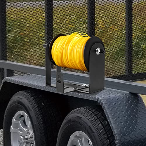 Glosaie Weed Wacker Commercial Trimmer Line Holder, With Mounting Hardware & Low Profile Steel Bracket Supports 3 & 5 Pound Spools Accessories, Black #TOP5