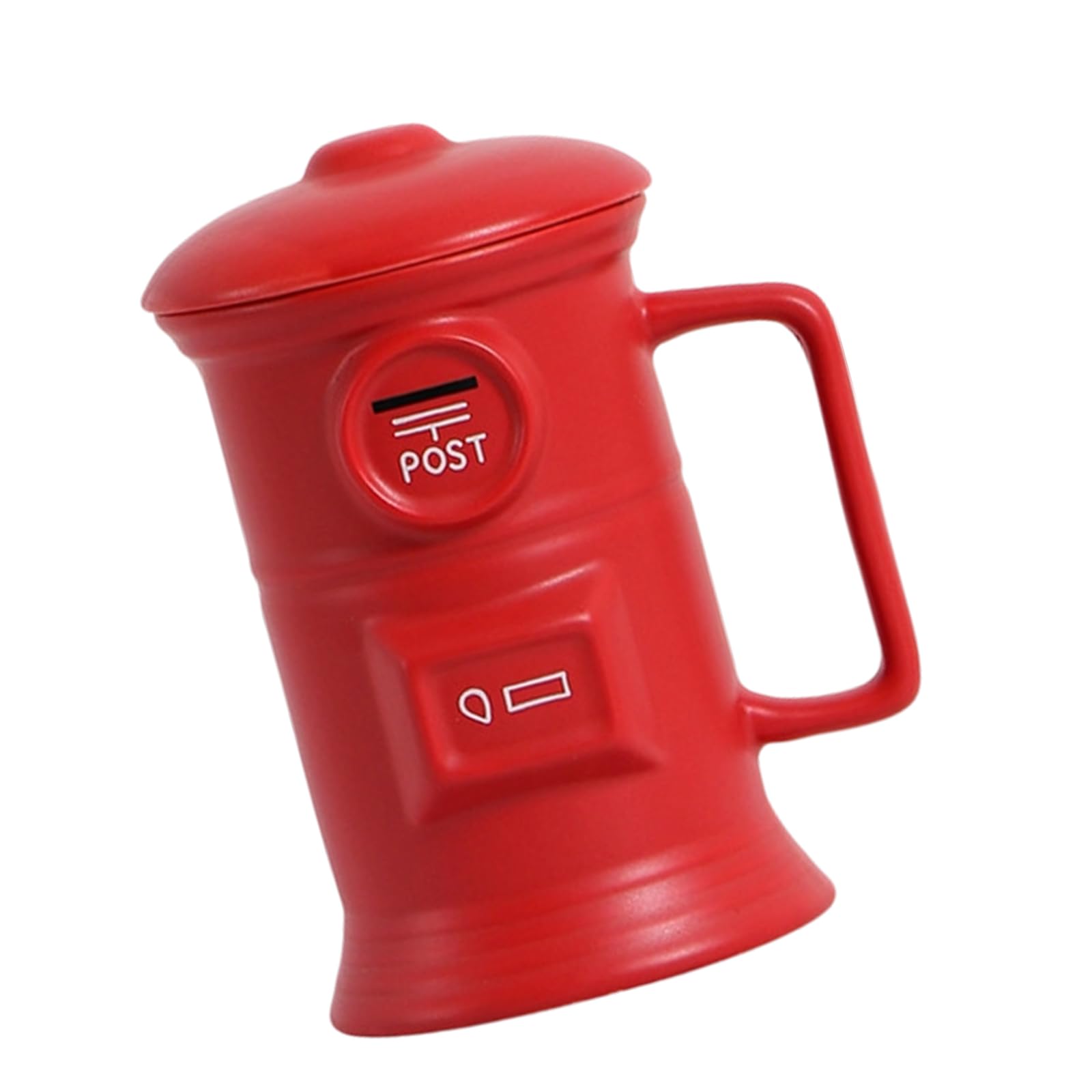 Tsophreniq Artistic Mailbox Shape Coffee Mug Ceramic Hot and Cold Beverage Drinking Cup Dishwasher Safe for Decors or Gifting Ceramic Coffee Mug