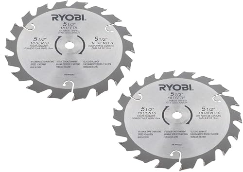 Ryobi 6797329 - Juego de 2 hojas de sierra circular, 5.906 x 0.059 in