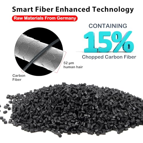 Image of Carbon Fiber Nylon Filament 1.75mm, PA6-CF, 1kg (2.2lbs) Spool