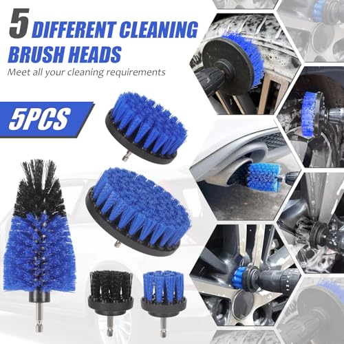 SanRes 31 pièces Kit Nettoyage Voiture,Kit de Brosse Nettoyage Voiture pour l'intérieur et l'extérieurBrosse Intérieur et Extérieur, Fentes d'aération, Moteur, Roues,Nettoyage Domestique – Image 3