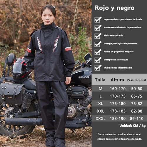 La Mejor Lista de Impermeable para motociclista que Puedes Comprar On-line. 21 Imagen adicional