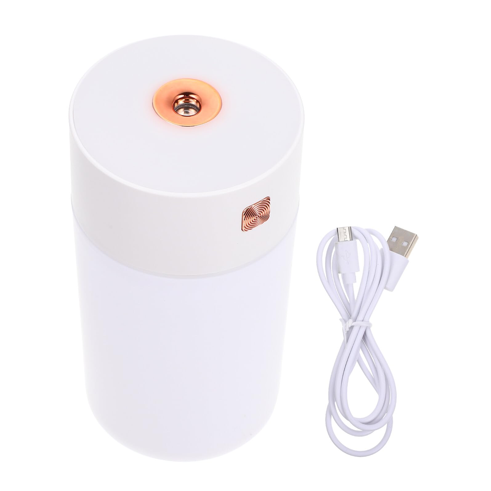USB Aromatherapy Humidifier and Mist Room Humidifier, White Mini Desktop and Car USB Diffuser with Large Mist Output for Bedroom and Travel Use