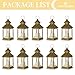 Romadedi Gold Lantern Wedding Decor - 10Pcs Hanging Small Decorative LED Lantern Candle Holders for Christmas Table Decoration Moroccan Ramadan Outdoor Halloween Party Romadedi Gold Lantern Wedding Decor - 10Pcs Hanging Small Decorative LED Lantern Candle Holders for Christmas Table Decoration Moroccan Ramadan Outdoor Halloween Party
