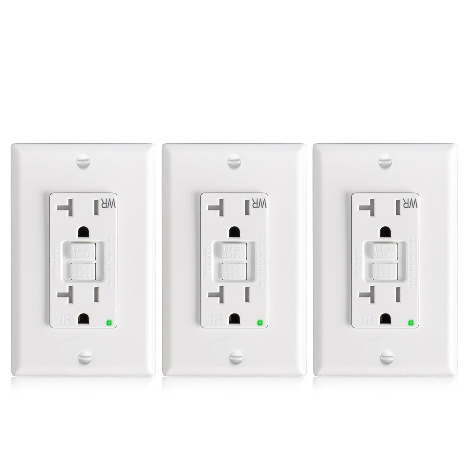 Amico GFCI Outlets - 12 Pack, Weather Resistant -11