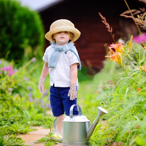 Oizen Kids Toddlers Gardening Gloves For Age 1-6, 3 Pairs Children Pvc Dots Garden Gloves For Yard Work (Large Age 5-6(Kids)) #TOP4