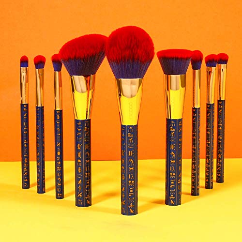 Docolor Makeup Brushes 19Pcs Makeup Brush Set Premium Gift Synthetic Powder Kabuki Foundation Contour Blush Concealer Eye Shadow Blending Liner Make Up Brush Kit, Ancient Egyptian Series #TOP5