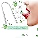 Ealicere 2pcs Raspador de lengua, Acero inoxidable Limpiador de Lengua, Limpiadores de...