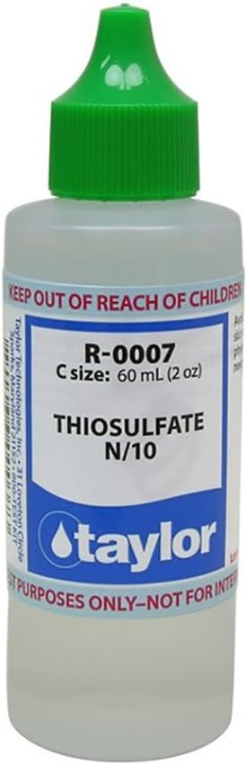 2 Set - Brand Taylor Technologies R-0007-C Thiosulfate No.7 N/10 2 OZ