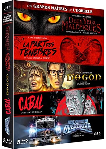 The Great Masters of Horror - 5-Disc Box Set ( Due occhi diabolici / La Part des ténèbres / Dagon / Cabal / Maximum Overdrive ) ( Two Evil E [ Origine Francese, Nessuna Lingua Italiana ] (Blu-Ray