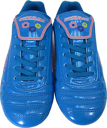 Vizari Blossom Fg Soccer Cleats Kids | Outdoor Firm Ground | Football Shoes Boys & Girls | Blue/Pink, 11 Size #TOP1