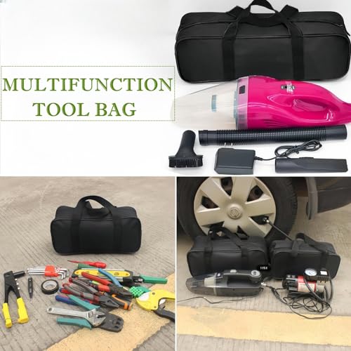BLIRITEL 15 Inch Wide Mouth Tool Bag, Waterproof Oxford Electrician Tool Bag, Large Capacity Tools Organizer and Storage Handbag, Tool Pouch Tote Bag for Hand Power Tools Car Repair (15 Inch) - Thumbnail 6