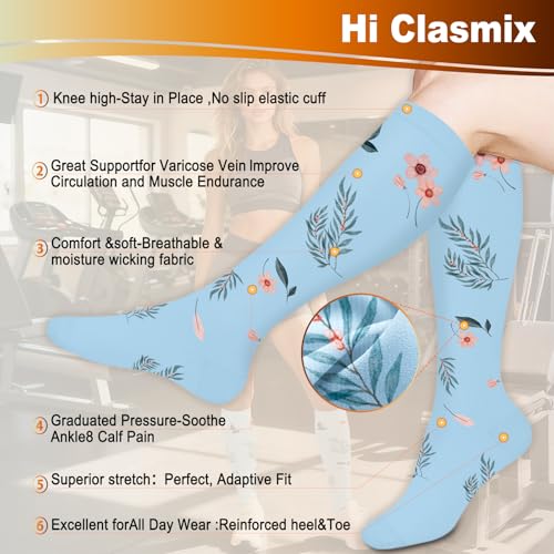 Image of Graduated Medical Compression Socks for Women&Men 20-30mmhg Knee High Sock