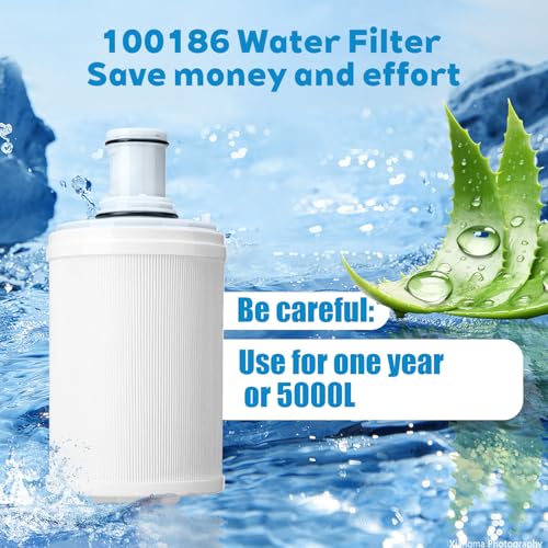 Image of 100186 Water Filter Compatible with Amway eSpring Water Systems | Premium Replacement Filter Cartridge - High‑Quality Filter Screen, Lasts 1‑Year /5,000L, with Removal Tool & Manual