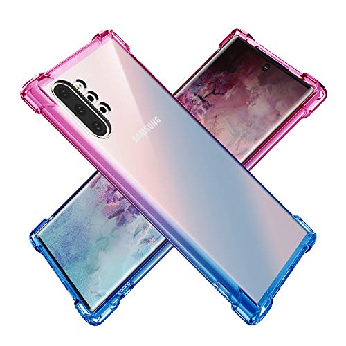 BAISRKE Galaxy Note 10 Plus Case, Shock Absorption Flexible TPU Soft Edge Bumper Anti-Scratch Rigid Slim Protective Cases Hard Plastic Back Cover for Galaxy Note 10+ Plus 5G - Pink Blue Gradient BAISRKE Galaxy Note 10 Plus Case, Shock Absorption Flexible TPU Soft Edge Bumper Anti-Scratch Rigid Slim Protective Cases Hard Plastic Back Cover for Galaxy Note 10+ Plus 5G - Pink Blue Gradient