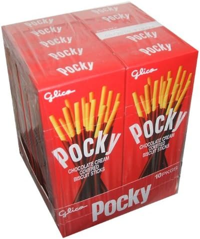 Pocky Chocolate Cream Covered Biscuit Sticks10 pak