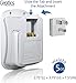 Ceptics Safest Travel Adapter Kit, Dual USB for iPhone, Chargers, Cell Phones, Laptop Perfect for Travelers - 3.6A with Qc. 3.0 Charge Faster