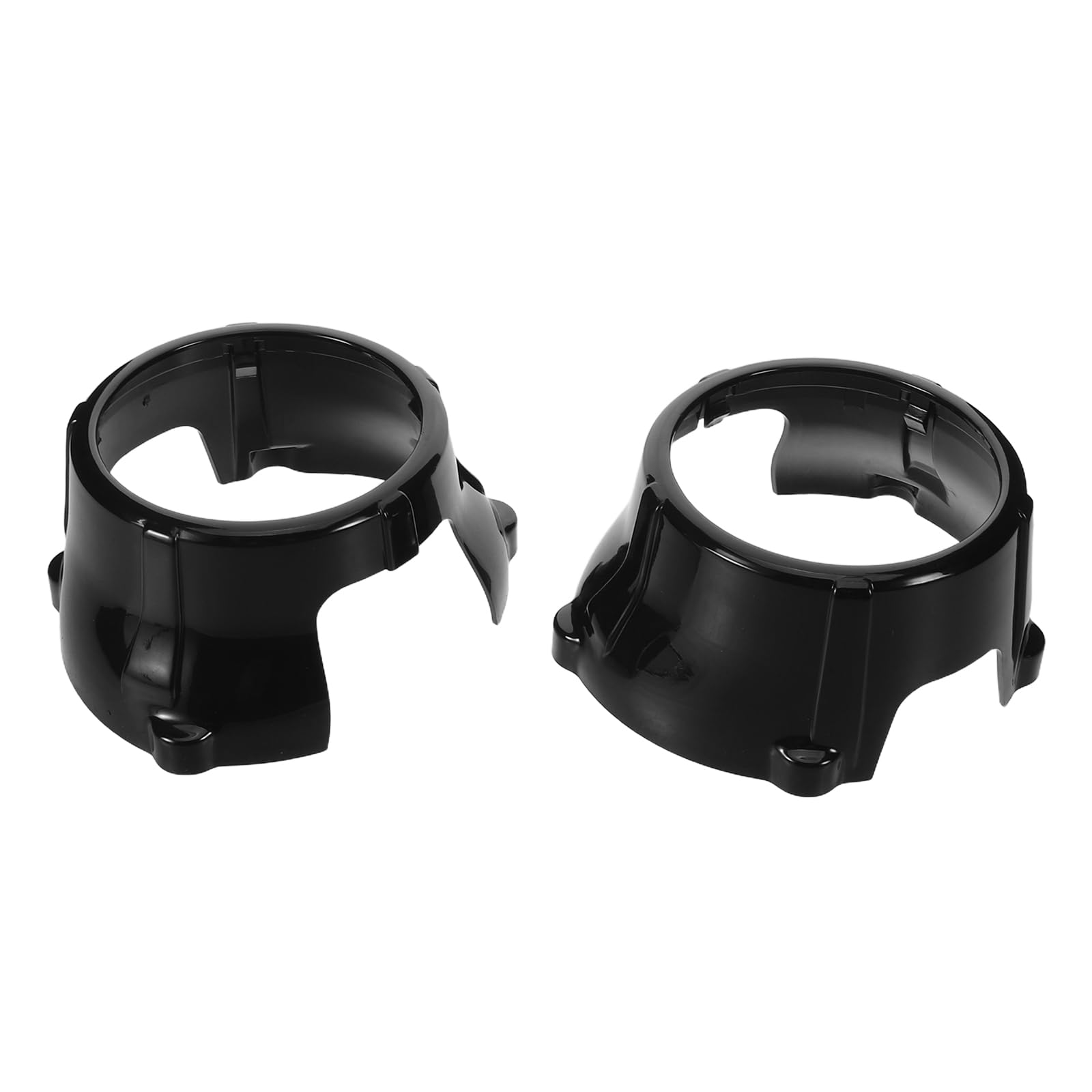 2pcs 2.5/3 Inch Automotive Headlight Projector Lens Shroud Cover Black Universal Retrofit Car Headlamp Decorative Mask Bezel for LED Eye Lights