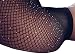 Women's High Waist Fishnet Stockings Sparkle Rhinestone Tights of MERYLURE (One Size, White Rhinestones-black)