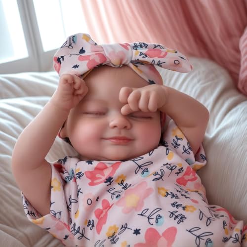 BABESIDE 17-Inch Realistic Reborn Baby Doll - Skylar, Sweet Sleeping Girl in Gift Box for Cuddling and Role Play