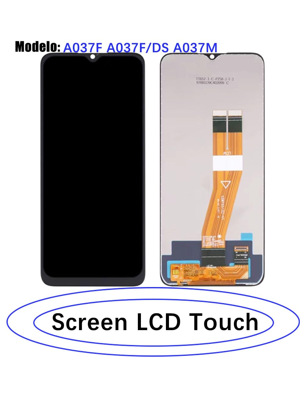 Écran pour Samsung Galaxy A03s A037F A037F/DS A037M Écran LCD de Rechange Assemblée réparation Kit(Non pour A037G)
